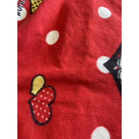 Disney Minnie Mouse Blanket  58 in x 66 in, Red Disney Fleece Bedroom - Picture 8 of 13